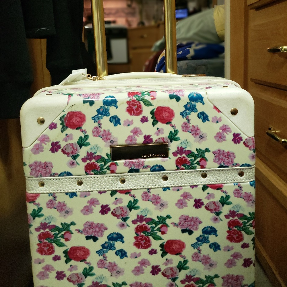 Vince Camuto Floral Carry on Suitcase